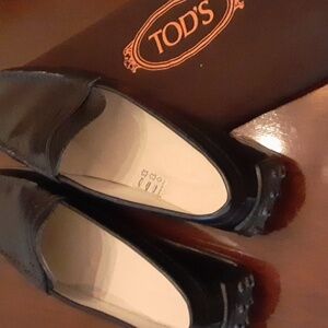 Tod's Leather Loafers Dusty Included. Size 8